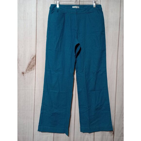 Pendleton Pants Ladies 8 Turquoise Linen Blend‎ - Picture 1 of 6
